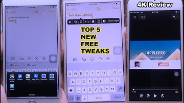 Top BEST 5 Free Jailbreak Tweaks iOS 12 (4K Review)