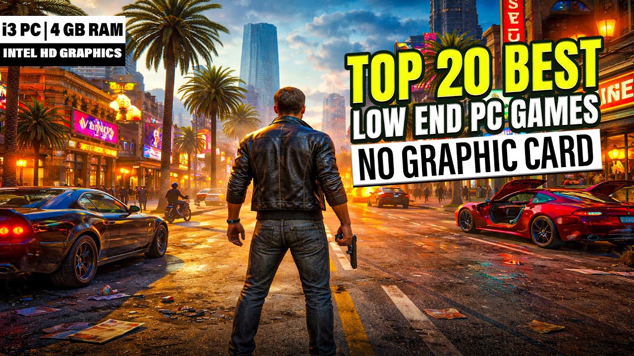 Top 20 Low Spec PC Games for 4 GB RAM | i3 Integrated Graphics (No ...
