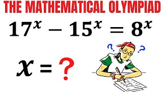 Solve for X and justify | Learn how to solve exponential equation fast | Math Olympiad Training