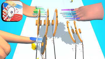 Slice Nail ​- All Levels Gameplay Android,ios (Level 68)