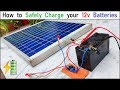 Run 12v 500W DC Motor & Charge 12v Battery with 40W Solar Panel - Safely charge a 12v UPS Battery