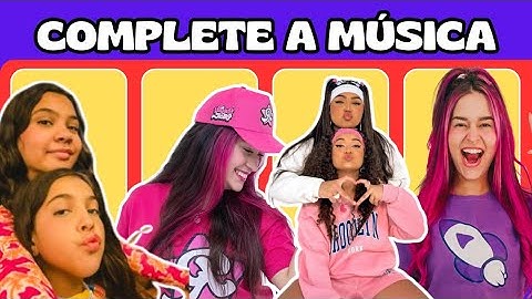 Complete the Song #Famous YouTubers on TIK TOK - LORENA PINA - ESTEVÃO FELIPE - EMILLY VICK