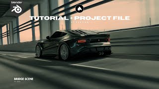 Blender Realistic Car Animation Tutorial for Beginner + Free Project File