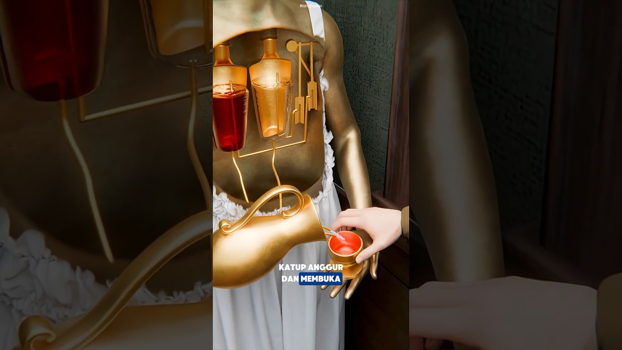 Begini Cara Patung Kuno Menyajikan Minuman Secara Otomatis #faktaunik #animation