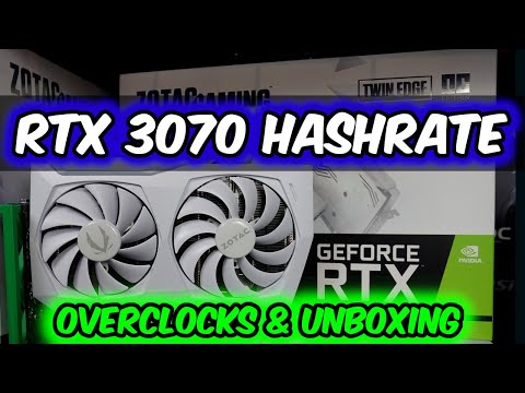 RTX 3070 Hashrate and OverClock