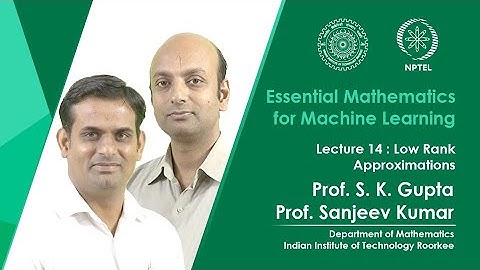 Lecture 14: Low Rank Approximations