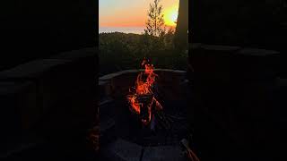Sunset Fire Crackle | Nature sounds for sleep, study and peace #asmr  #natureambience  #relax #fire