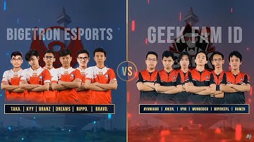GEEK FAM ID vs BIGETRON ESPORT Match 2 || MPL INVITATIONAL Week 2 Day 3