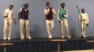 The young men of Detroit Academy of Arts and Sciences Choir rendition of &quot;Can you stand the rain&quot;