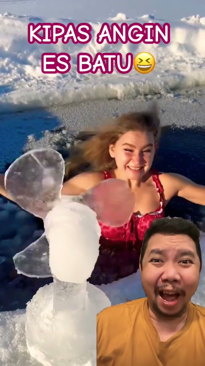 KIPAS ANGIN RATU ES !!!?? #ice #funny #icerink #lake #icequeen