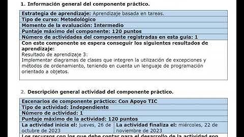 desarrollo del componente práctico del curso Programación Código: 213023