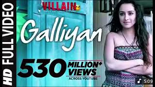 Full : Galliyan Song I Ek Villain Ankittiwarii Sidharth Malhotra I Shraddha Sad 😥😥