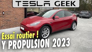 MODEL Y Propulsion 2023 : Essai, autonomie, confort, performances, nouveautés