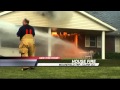 Crews Fight House Fire in Clark County