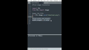 Python : How to find an Image Resolution #shorts #shortvideo #shortsvideo #short
