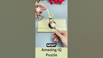 Amazing IQ Puzzle! Can You Remove The Wooden Ring In Just 3 Seconds? #puzzle #iqpuzzle