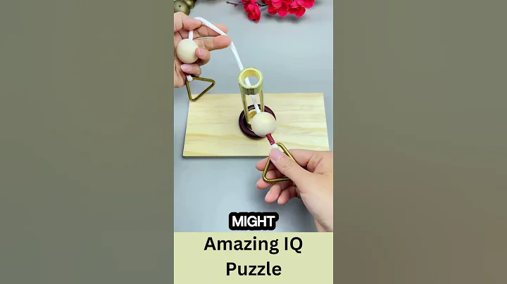 Amazing IQ Puzzle! Can You Remove The Wooden Ring In Just 3 Seconds? #puzzle #iqpuzzle