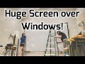 Theater Screen Covering Windows! Home Theatre 7.1.2 Dolby Atmos