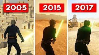 HEROES AND VILLAINS COMPARISON - Star Wars Battlefront (2005) vs (2015) vs (2017) EVOLUTION