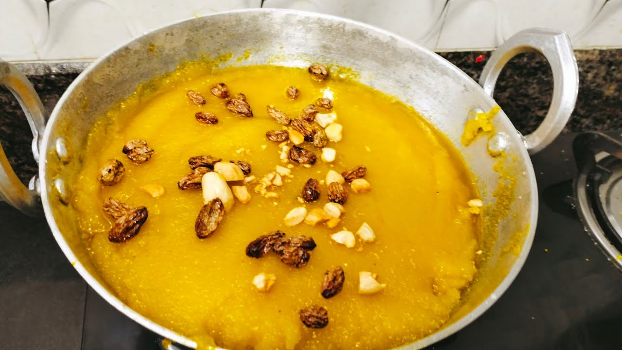 Rava kesari with pineapple essence /ಅನಾನಸ್ ಎಸೆನ್ಸ್ ರವಾ ಕೇಸರಿ ಮಾಡಿ ನೋಡಿ