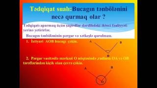 VII SİNİF RİYAZİYYAT..TƏQDİMAT BUCAGIN TƏNBÖLƏNİNİN QURULMASI