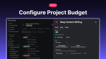 Configure Project Budget