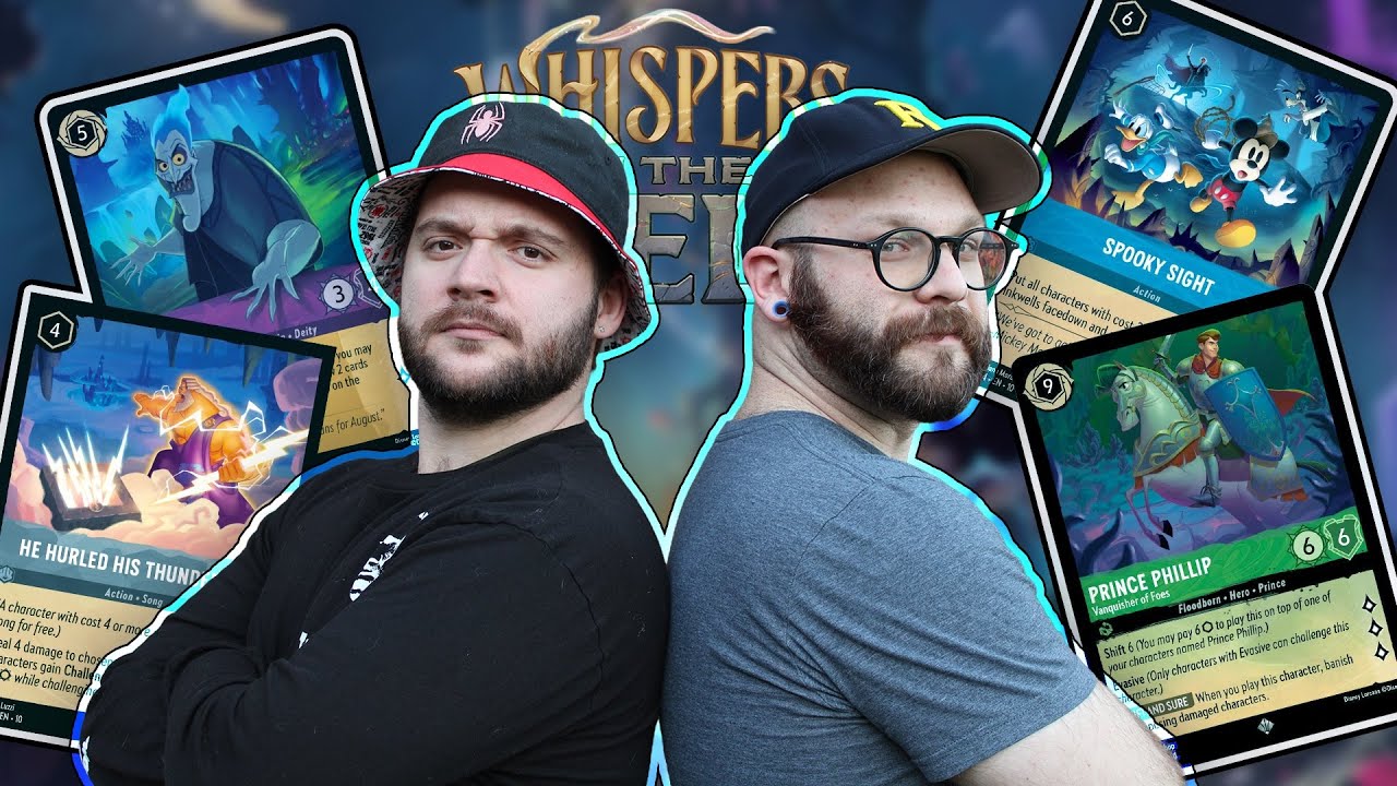 Disney Lorcana Gameplay: Emerald/Sapphire vs Amethyst/Steel (Set 10 - Whispers in the Well)