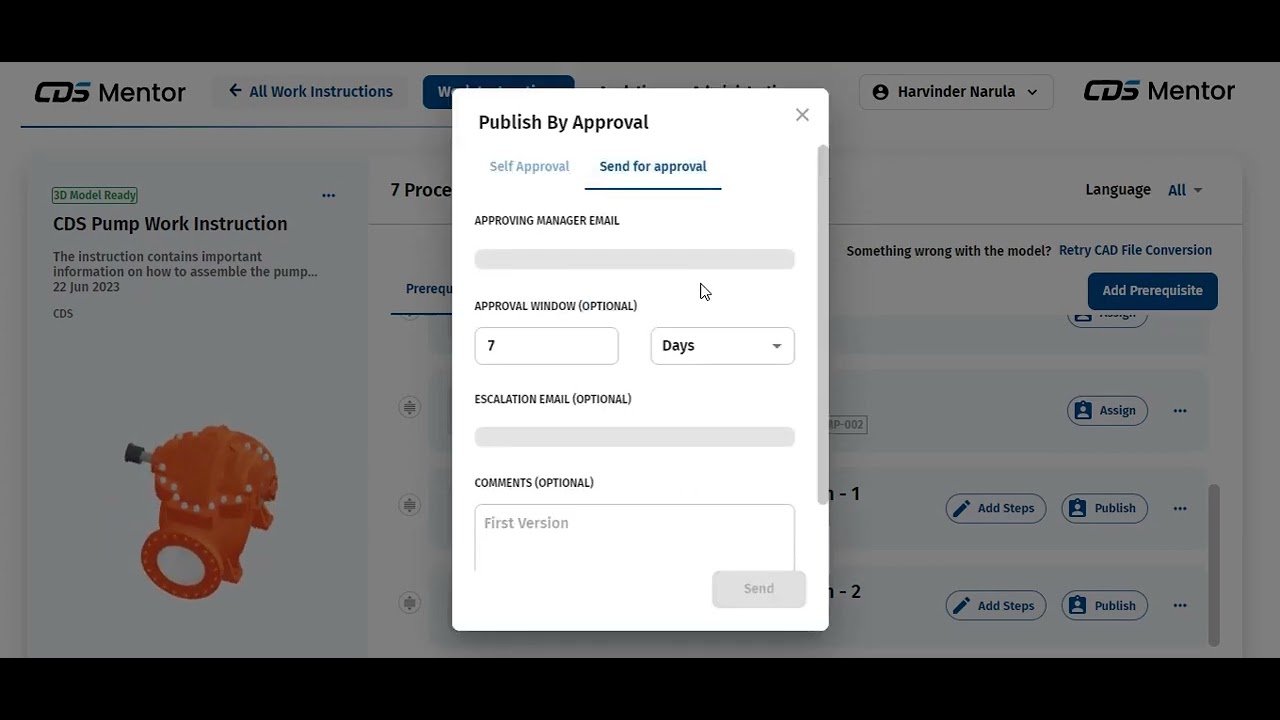 CDS Mentor Escalation workflow for Procedure Approval - YouTube