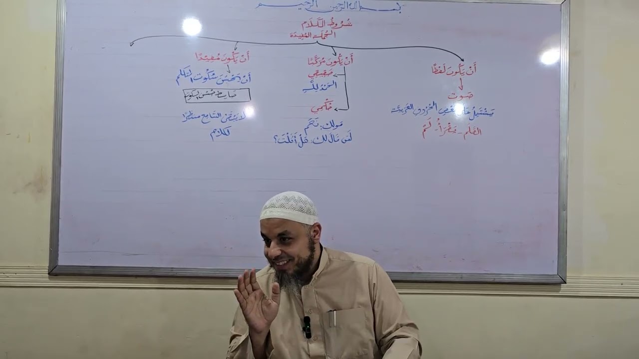 شرح الآجرومية(١): الكلام- أقسام الكلمة.