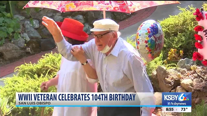 Two WWII Veteran centenarians have birthdays celebrated with drive-by parades