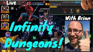 New Infinity Dungeons! W/Brian Live!- Marvel Contest Of Champions