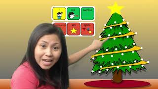Speech and Language Therapy activity idea Targeting Christmas Holiday concepts