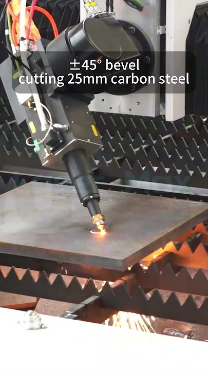 6kw flat plate cutting carbon steel plate beveling process
