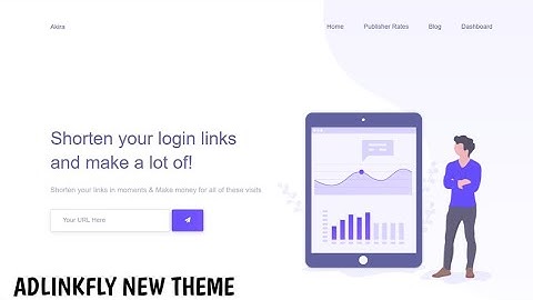 New Adlinkfly Theme for Url Shortener Website || Unique Theme