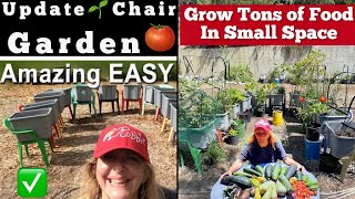 DIY Elevated Raised Garden Bed-Grow MORE Vegetable FOOD / LESS Space CHEAP Chair Gardening Container