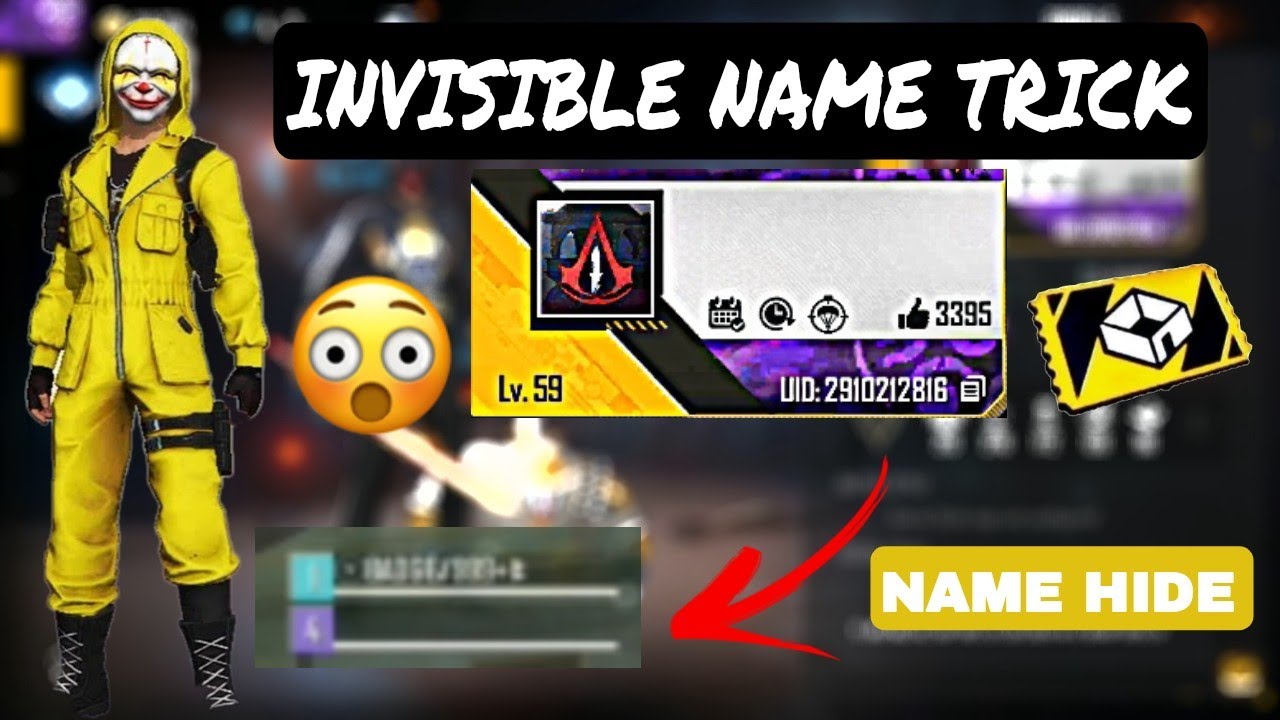 How to write invisible name in free fire | How to hide your name in free fire |