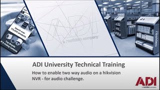 how to enable audio challenge on a hikvision nvr