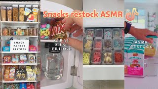 Snacks restock || organizing and restocking ASMR || Tiktok compilation