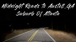 4K 60FPS POV Late Night Drive 🌌 Dark Road Ride to Austell, GA | Atlanta Suburb