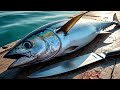 Everyday of My Life ❗🔥 Exploring Sorong Fish Market live broadcast of yellowfin tuna cutting