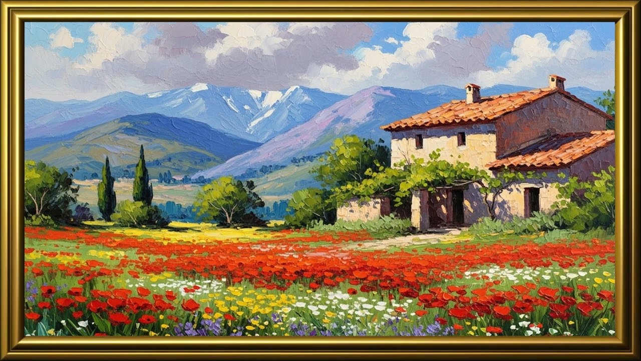 Turn Your TV Into Elegant Art  6 Hour Vintage Painting Ambience 4K