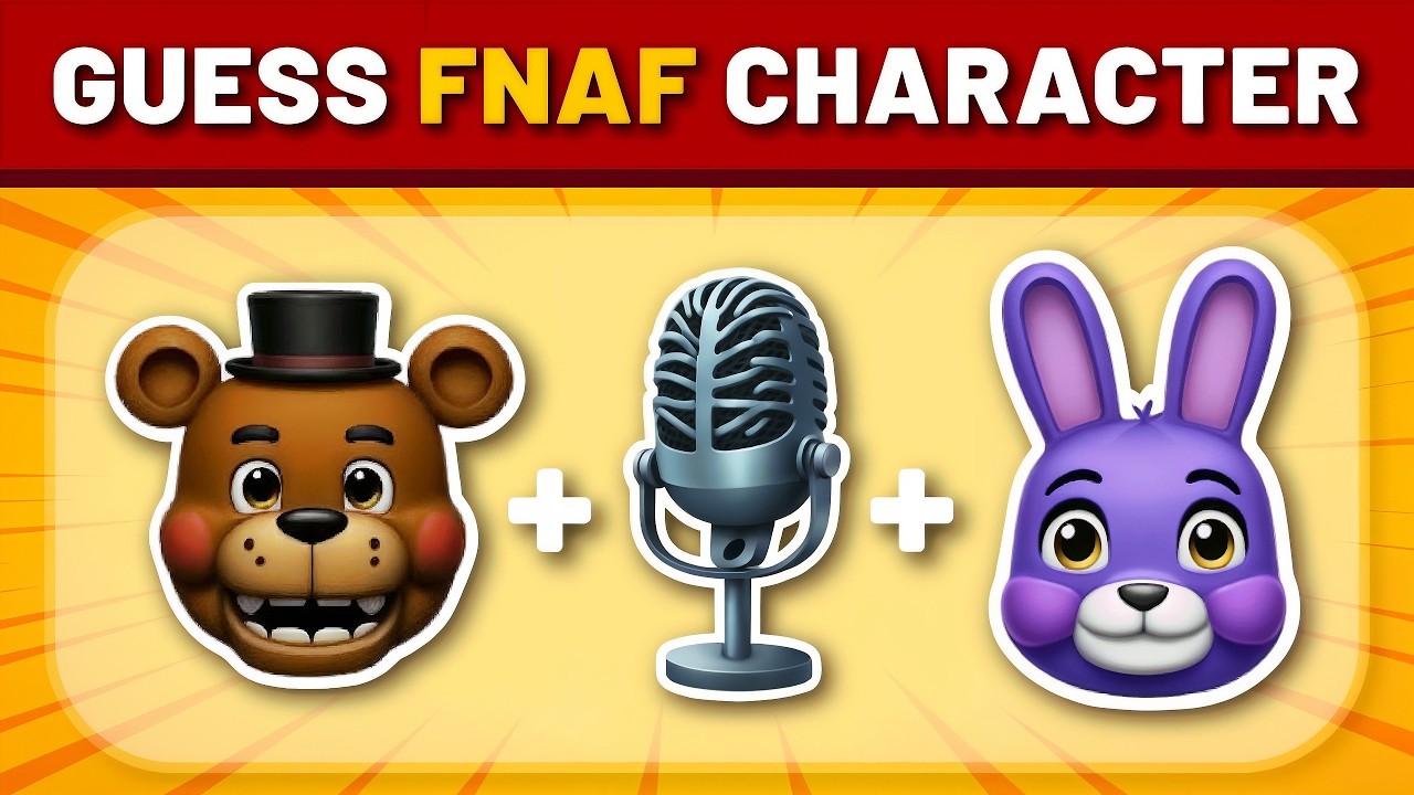 Угадайте персонажей FNAF по эмодзи и голосовым репликам — викторина по FNAF | Чика, Голден, Цирк