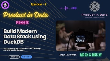 How to Build Modern Data Stack? How to use DuckDB? #duckdb #datasystems #productindata #dataproduct
