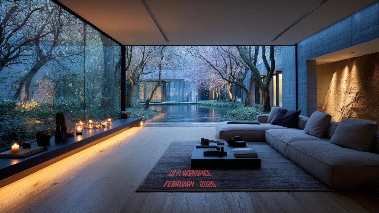 🌳穏やかな朝　柔らかな昼下がり　静かな夜に🎧️February 2026 | Lo-Fi Workspace Monthly