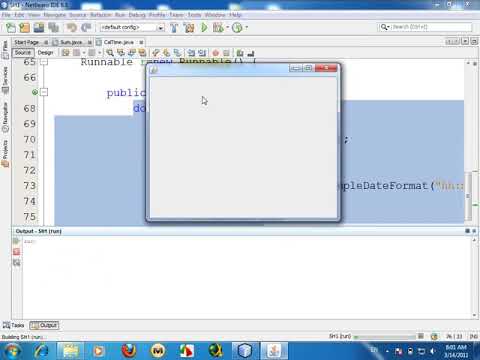 How to Create Time In JFrame from Java Netbeans