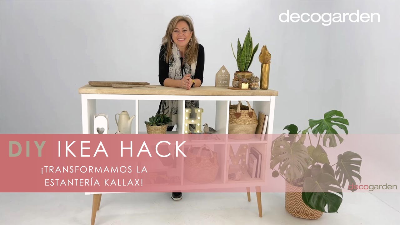 DIY IKEA HACK: ¡Transformamos la estantería KALLAX! (MUY FÁCIL) 😍 -  Decogarden - Yolanda Alzola 