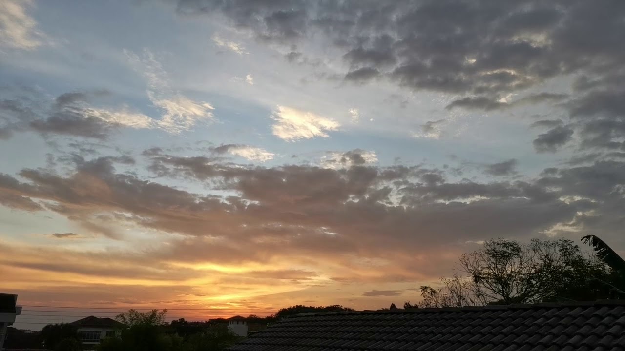 Sunset from my home - YouTube