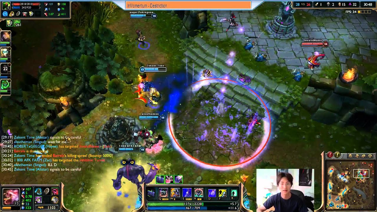 Zekent with RobertxLee - Alistar support with Vayne - bot (Diamond l)