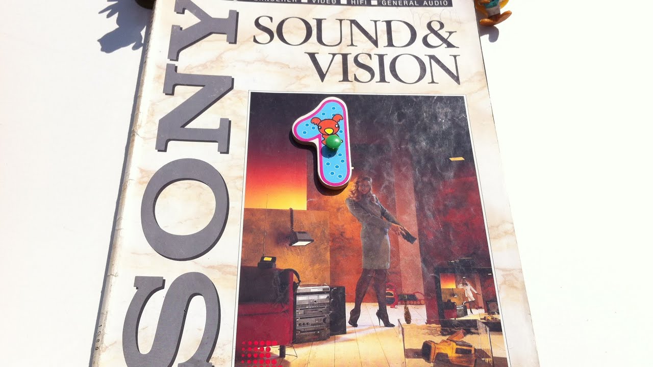 Sony 1989-1990 Sound & Vision Catalog Commercials Camcorder Digital TV's Video Recorder Beta SVHS #1