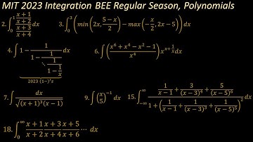 MIT 2023 Integration BEE Regular Season, Polynomials